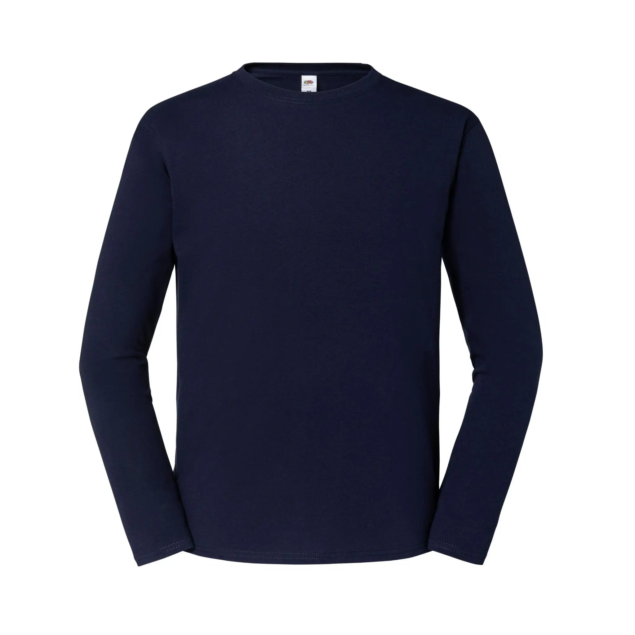 Iconic 195 Fruit of the Loom Long Sleeve T-Shirt Qualifin Shop Farbe deep-navy