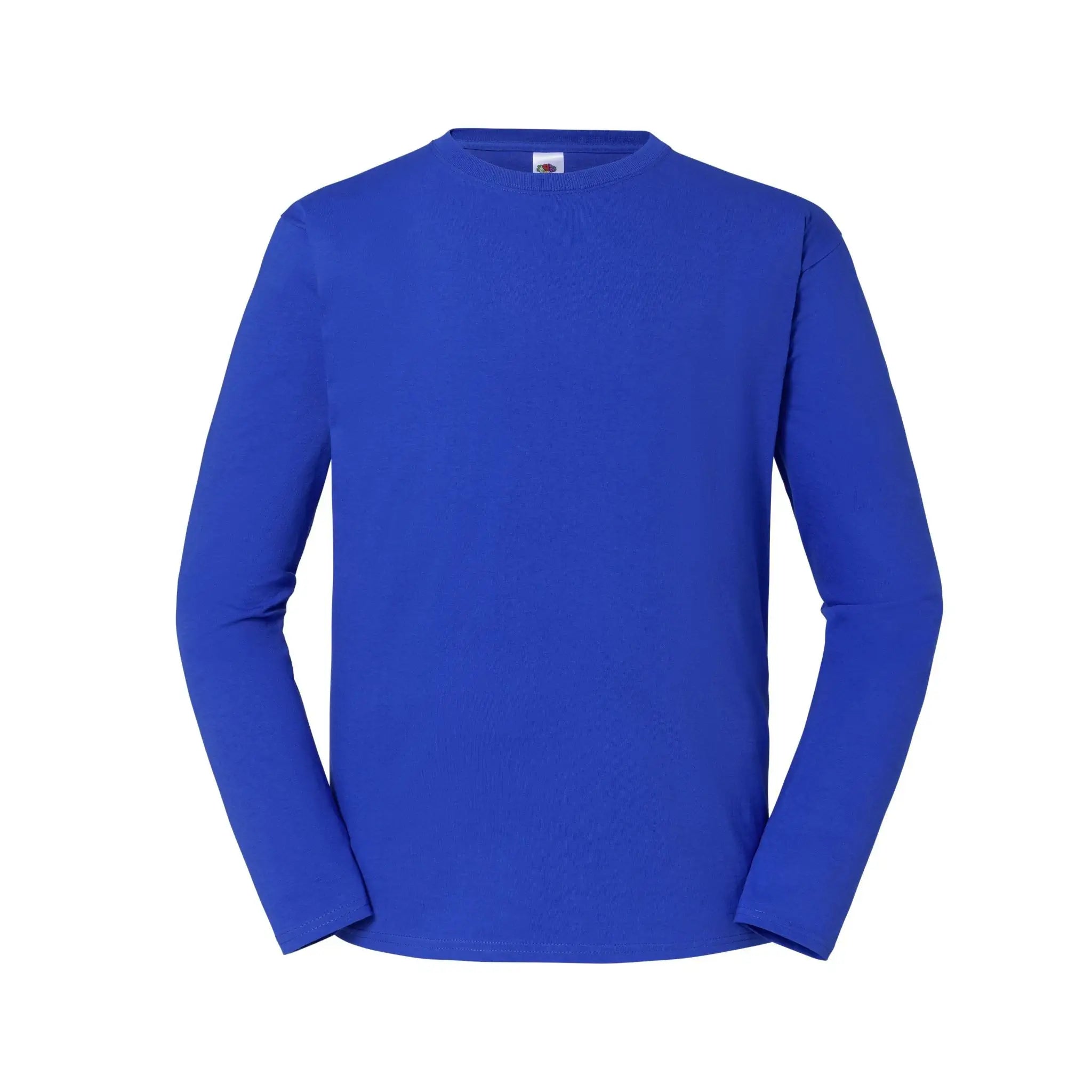 Iconic 195 Fruit of the Loom Long Sleeve T-Shirt Qualifin Shop Farbe royal-blue