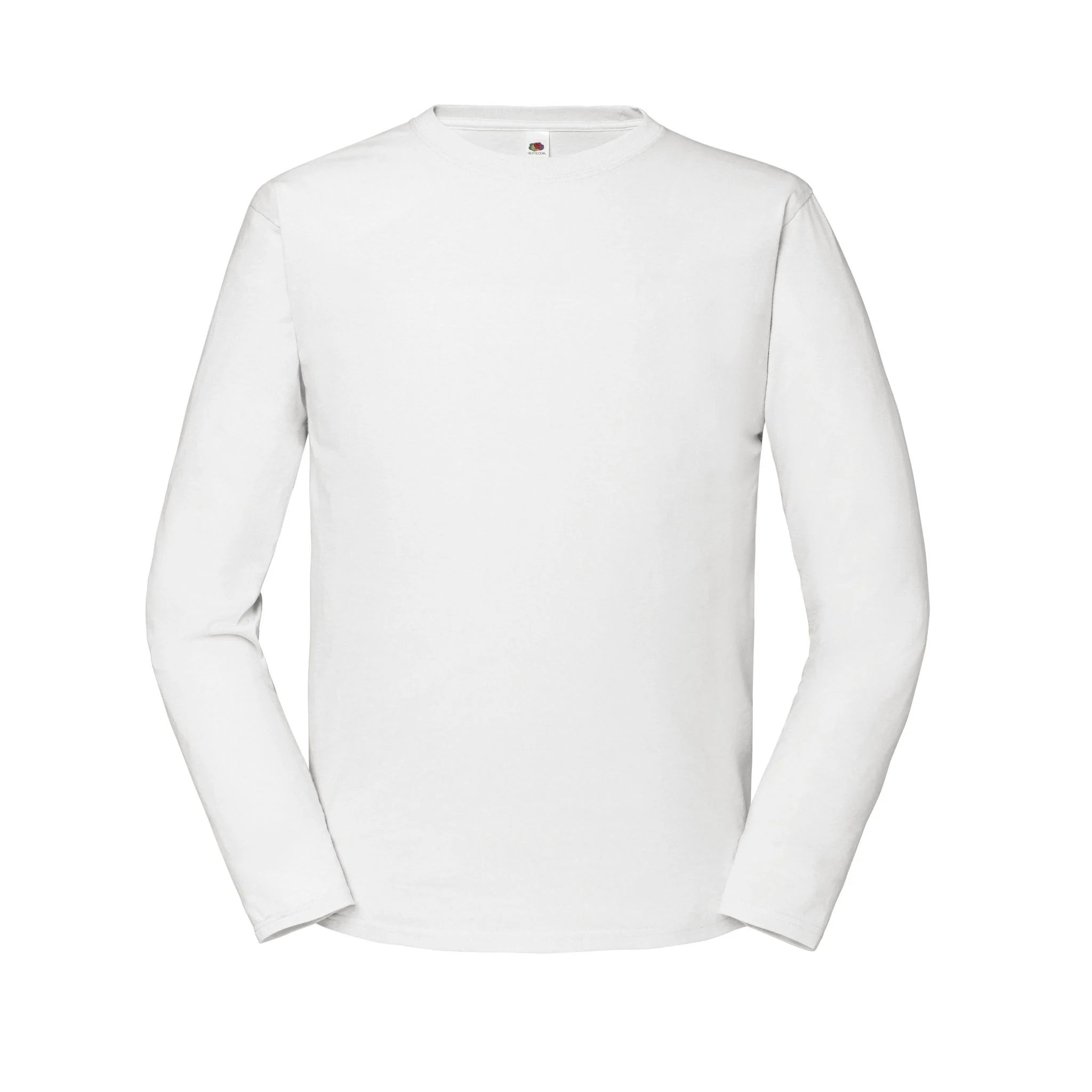 Iconic 195 Fruit of the Loom Long Sleeve T-Shirt Qualifin Shop Farbe weiß
