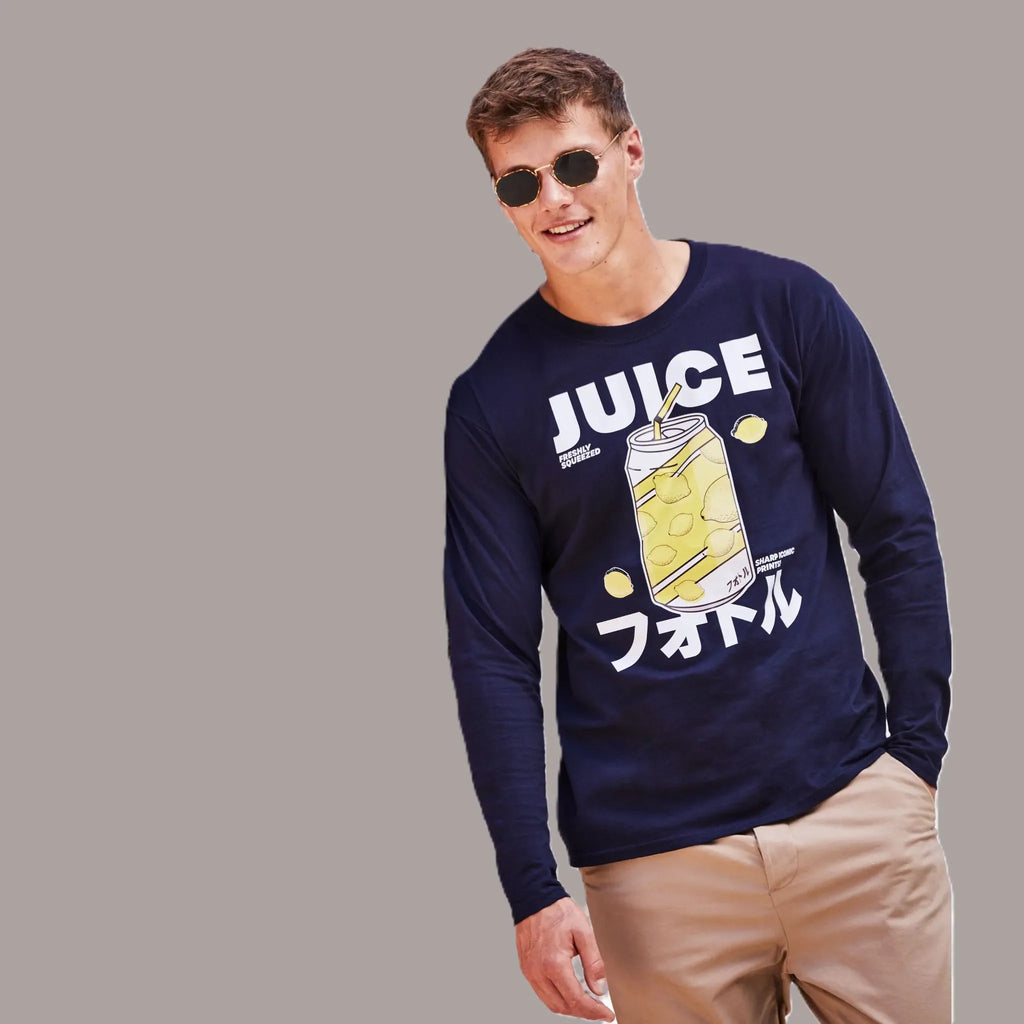 Iconic 195 Fruit of the Loom Long Sleeve T-Shirt Qualifin Shop Model