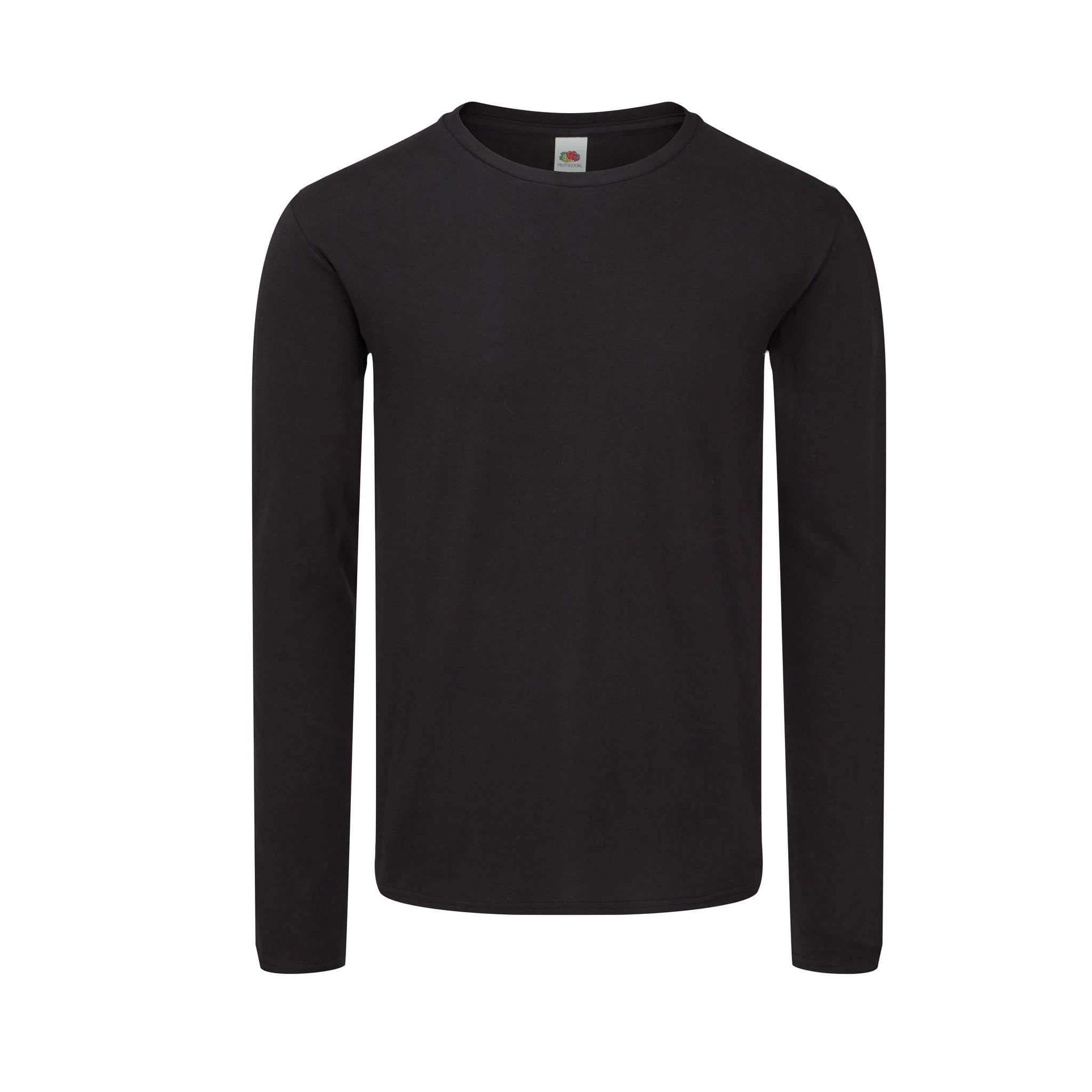 Qualifin Shop Fruit of the Loom Iconic 150 Classic T Shirt long sleeve Farbe schwarz