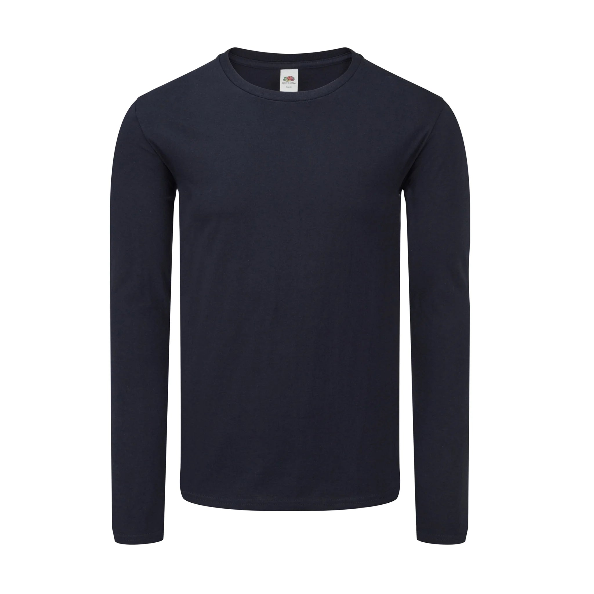 Qualifin Shop Fruit of the Loom Iconic 150 Classic T Shirt long sleeve Farbe deep navy