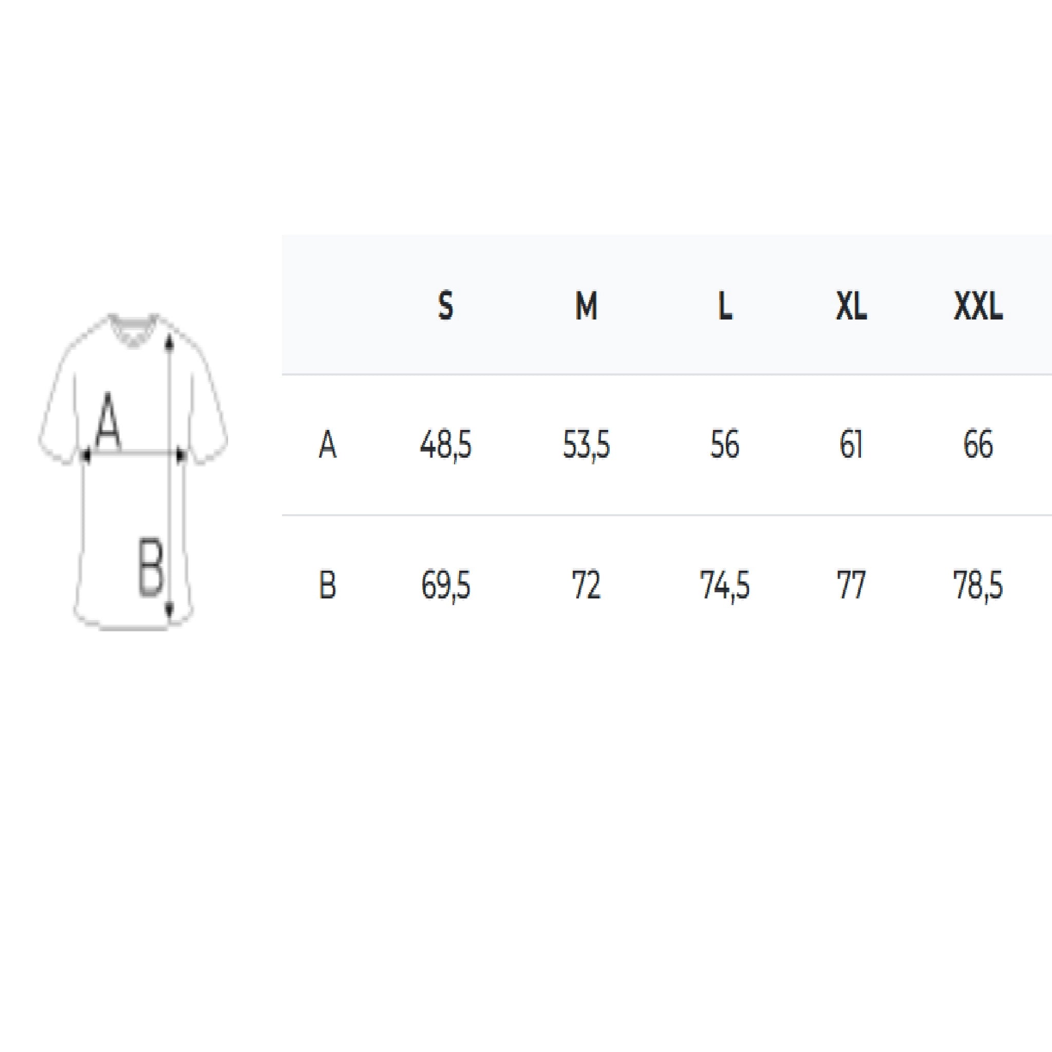 Qualifin Shop Fruit of the Loom Iconic 150 Classic T Shirt long sleeve Größentabelle