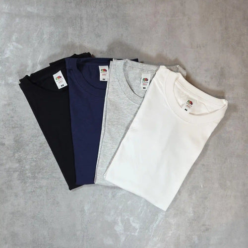 Fruit of the Loom T-Shirts - 10er Pack - Heavy Cotton Herren - Schwarz/Weiß