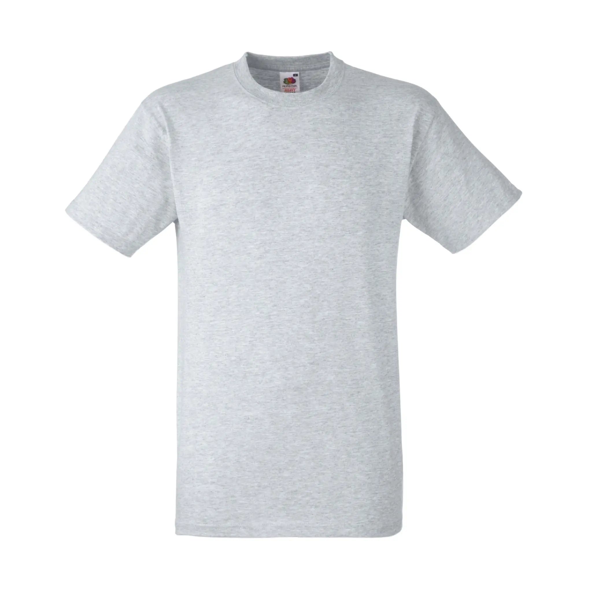 Qualifin Shop Fruit of the Loom Heavy Cotton T-Shirt Farbe heather-grey