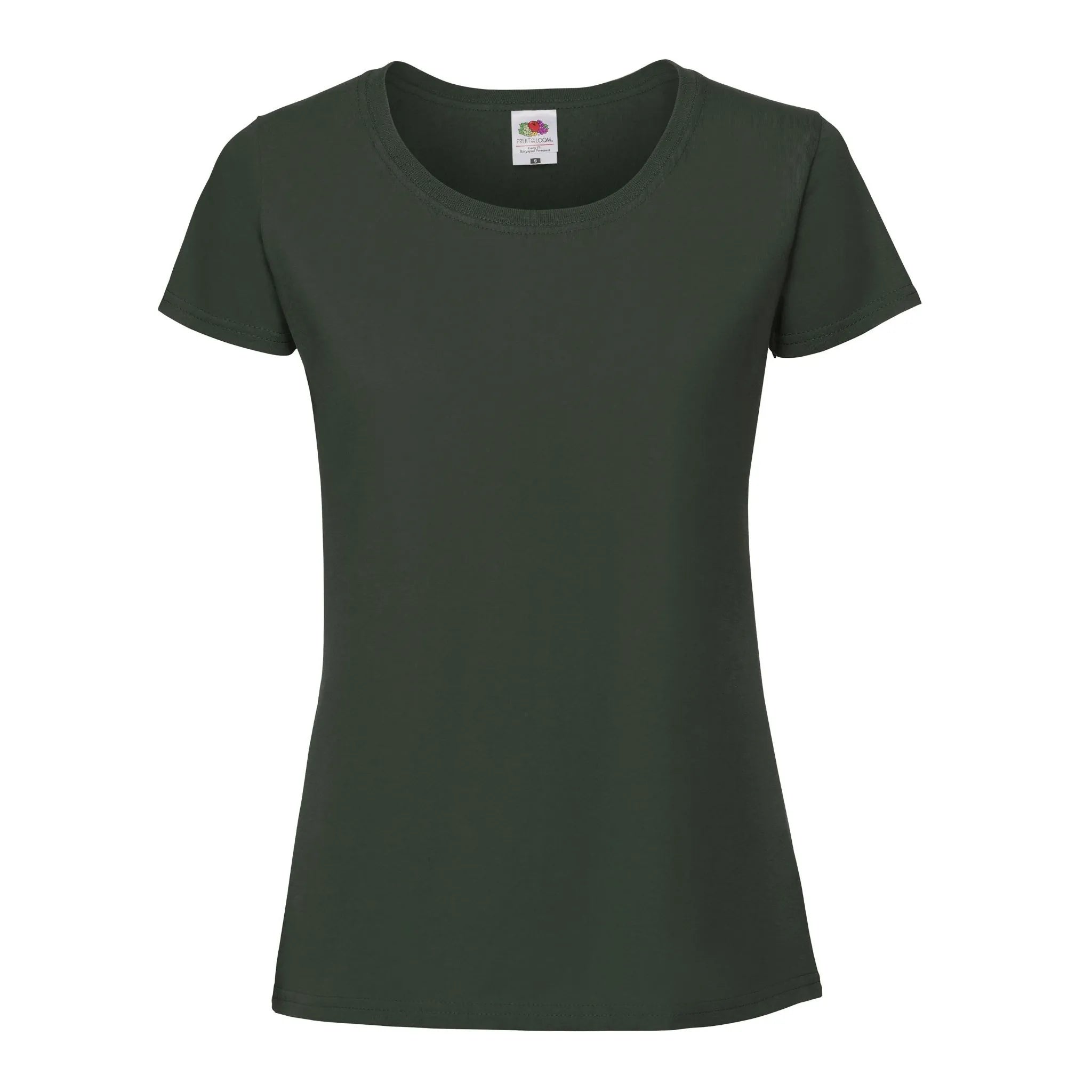 Fruit of the loom ladies iconic 195 ringspun Premium T-Shirt bottle green