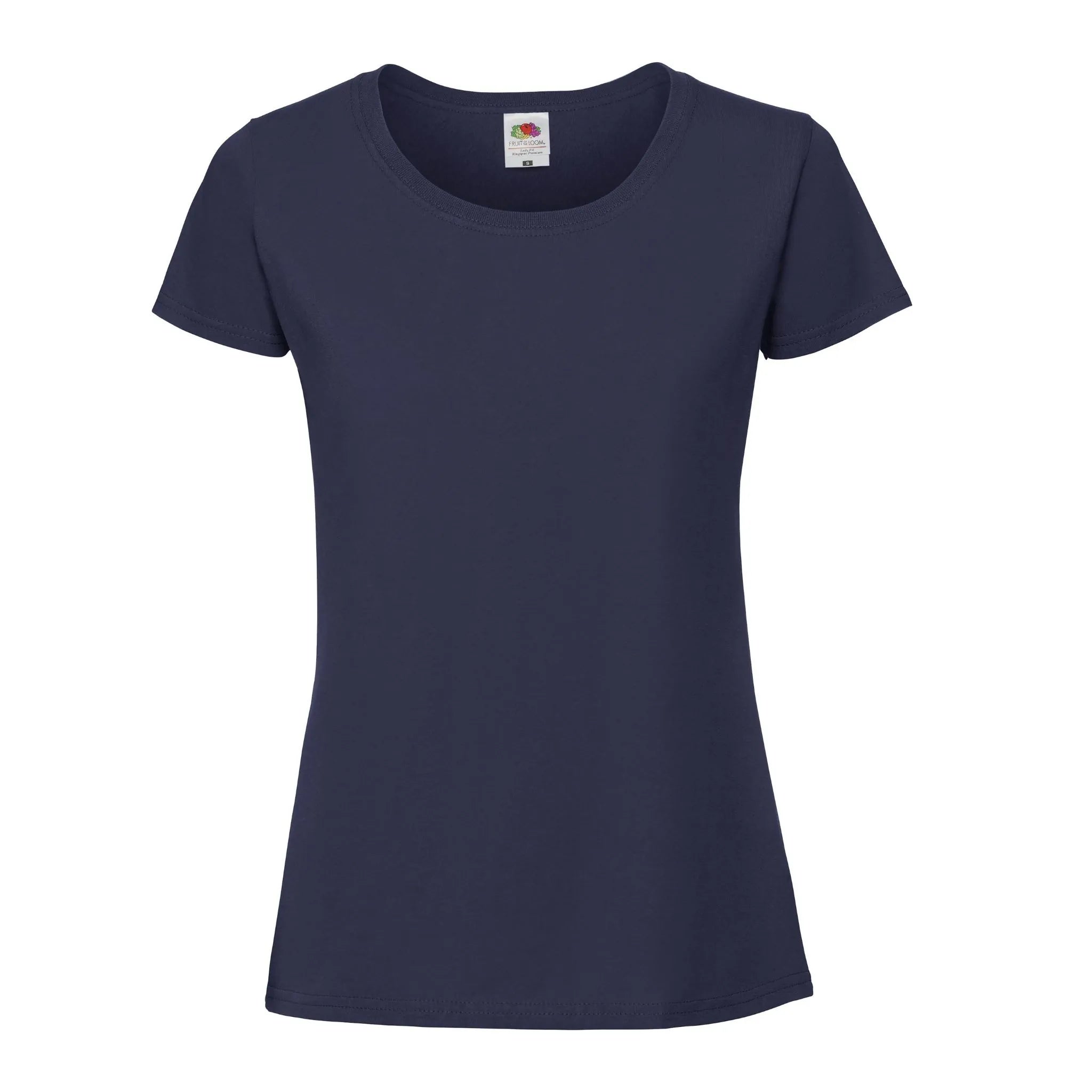 Fruit of the loom ladies iconic 195 ringspun Premium T-Shirt Farbe deep navy