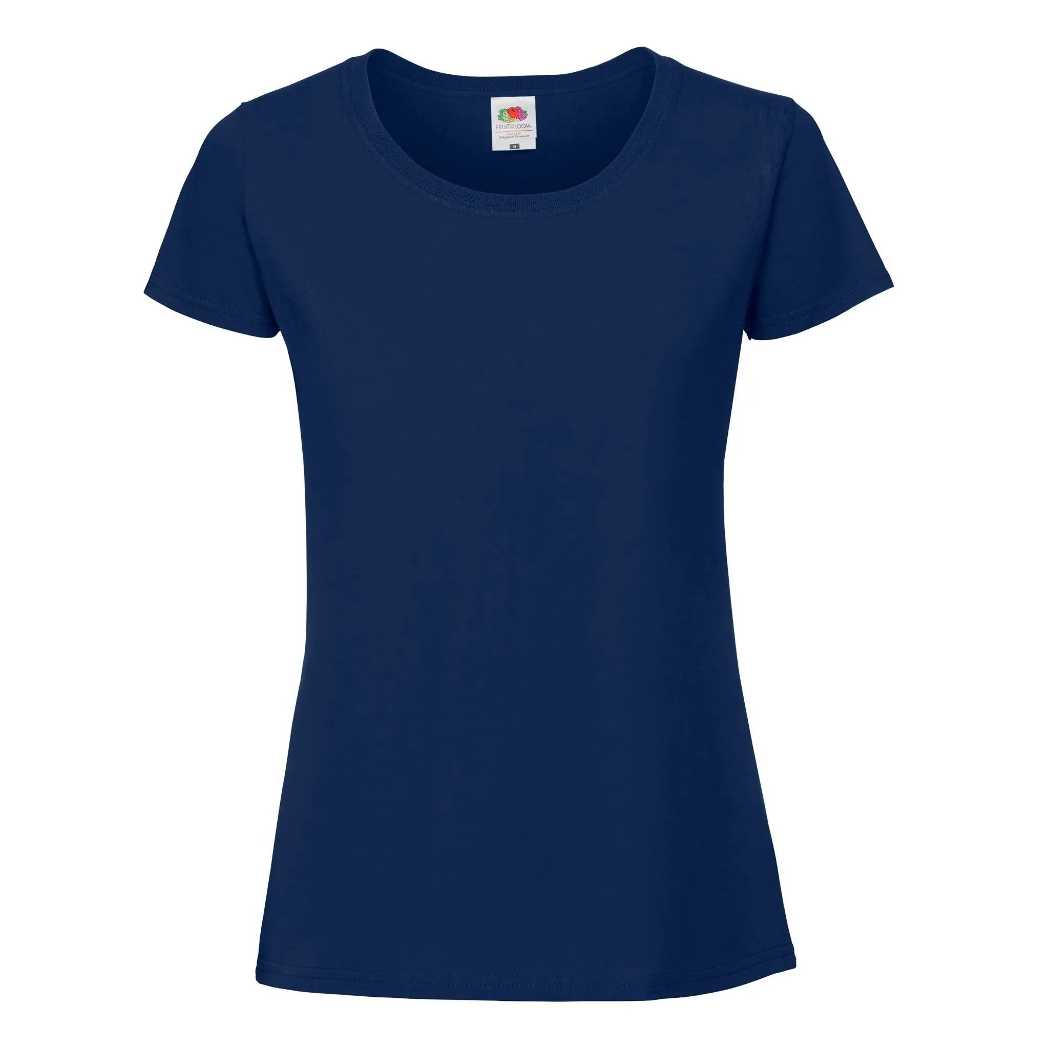 Fruit of the loom ladies iconic 195 ringspun Premium T-Shirt Farbe navy