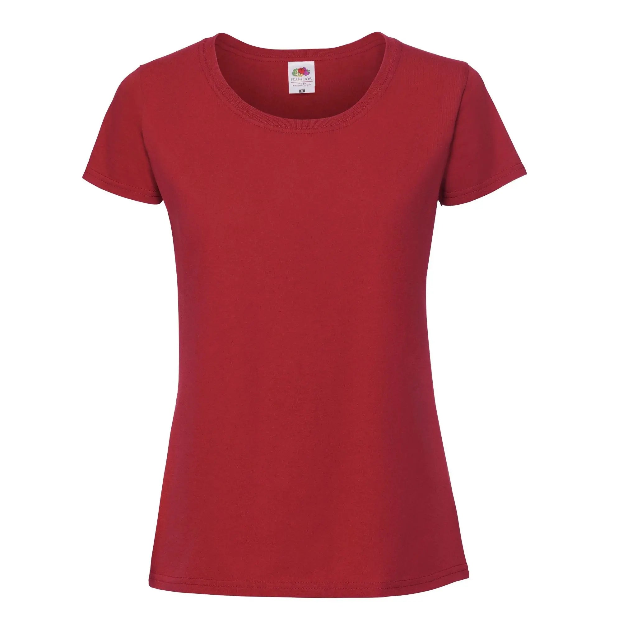Fruit of the loom ladies iconic 195 ringspun Premium T-Shirt Farbe rot