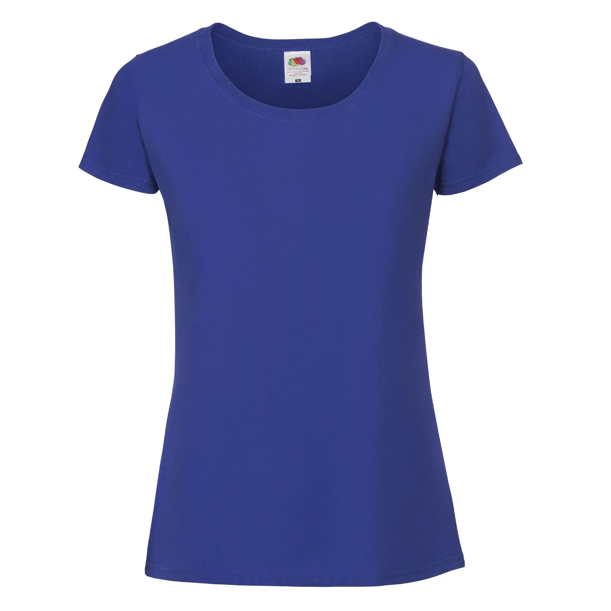 Fruit of the loom ladies iconic 195 ringspun Premium T-Shirt Farbe royal-blue