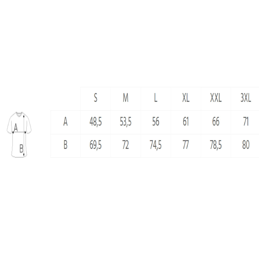 Qualifin Shop Fruit of the Loom Super Premium T Shirt Größentabelle