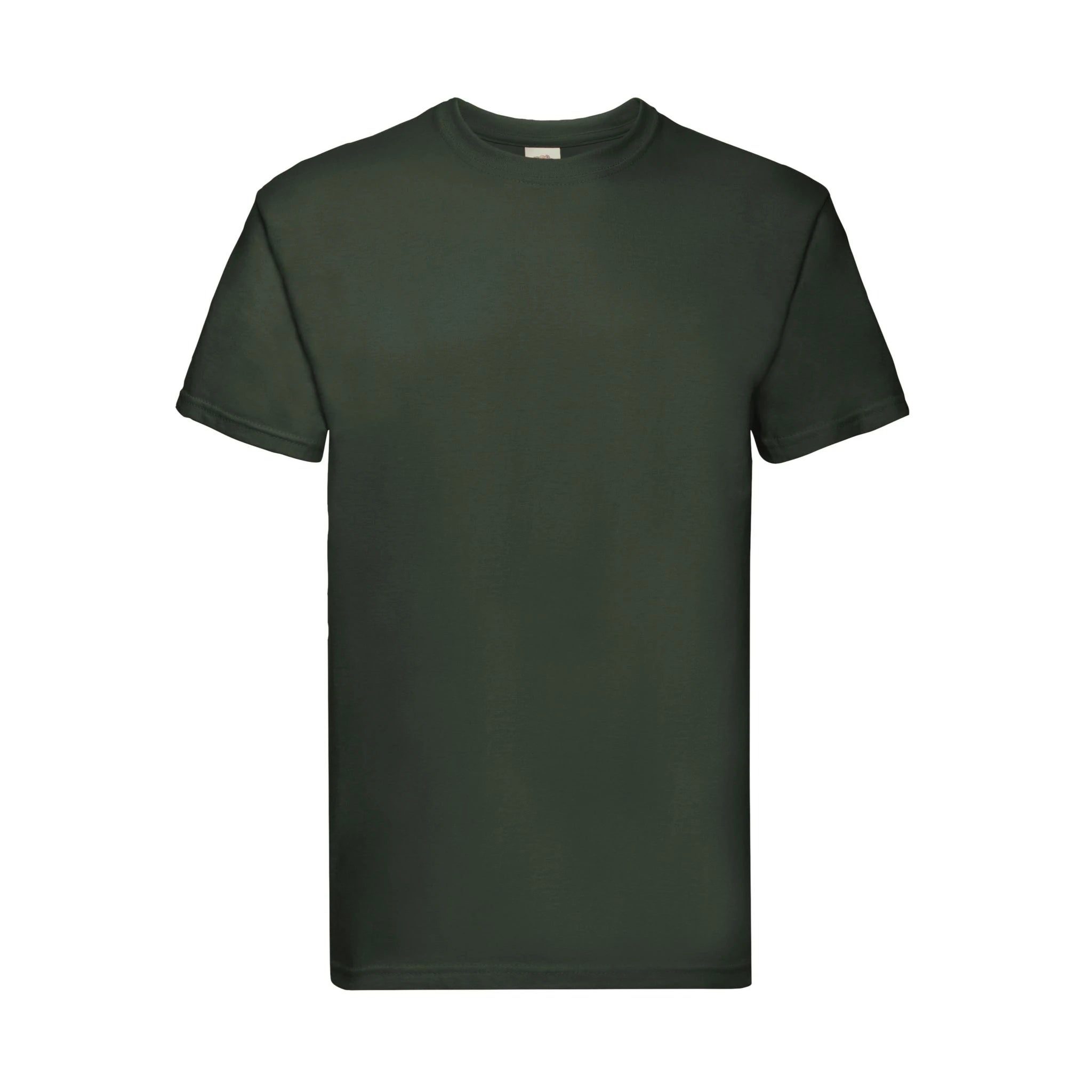 Qualifin Shop Fruit of the Loom Super Premium T Shirt bottle green