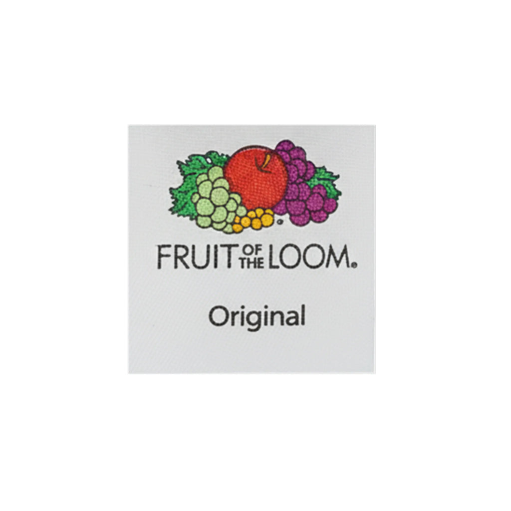 Qualifin Shop Fruit of the Loom Original V Ausschnitt T Shirt  Logo