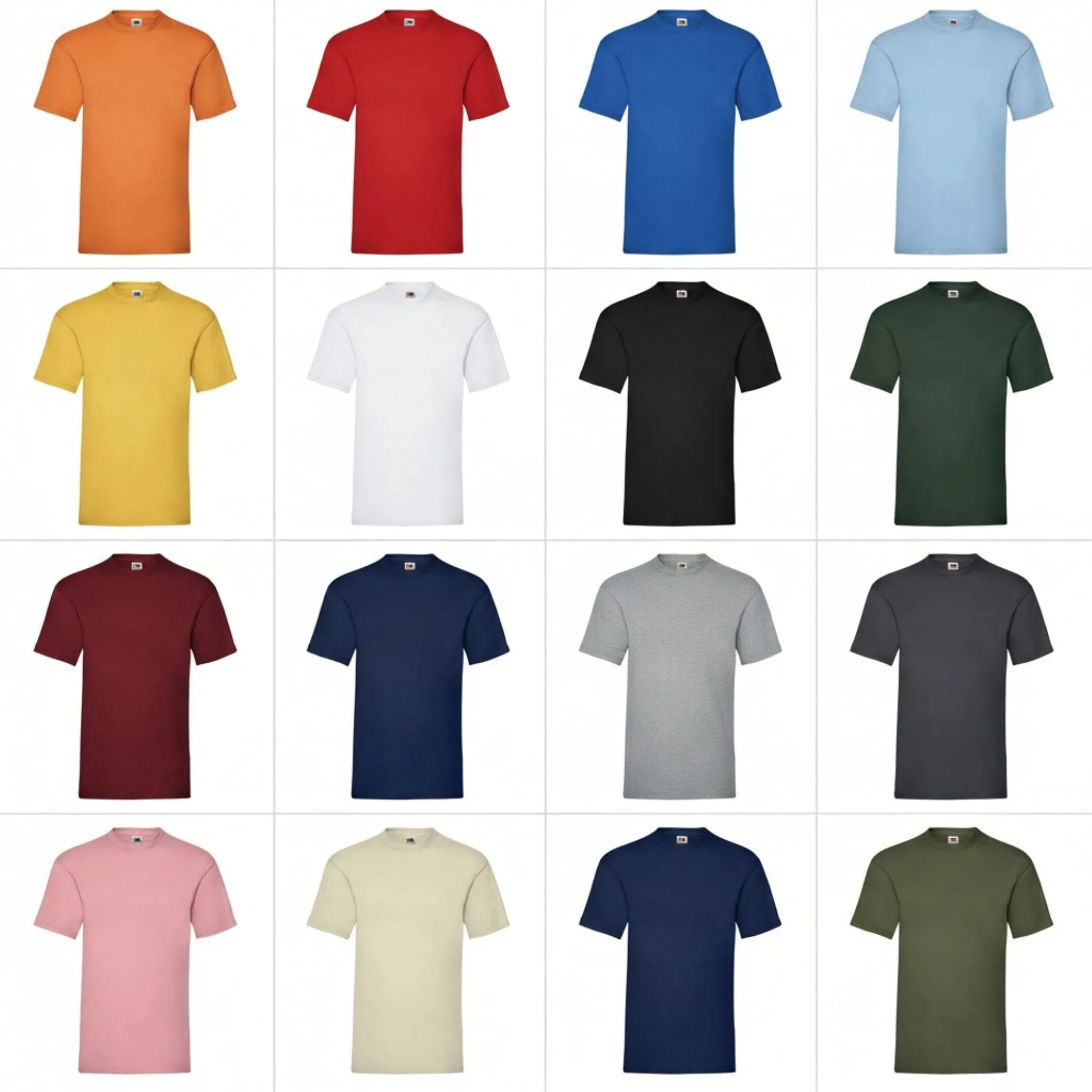 Qualifin Shop Valueweight T-Shirt Fruit of the Loom alle Farben