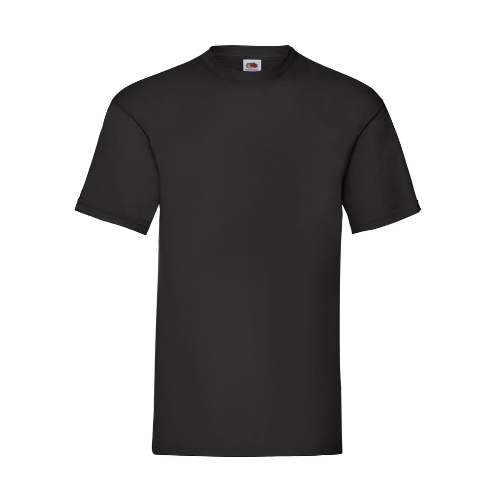 Qualifin Shop Valueweight T-Shirt Fruit of the Loom Farbe schwarz
