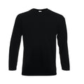Qualifin Shop Fruit of the Loom Long sleeve T-Shirt Valueweight 160 Farbe schwarz