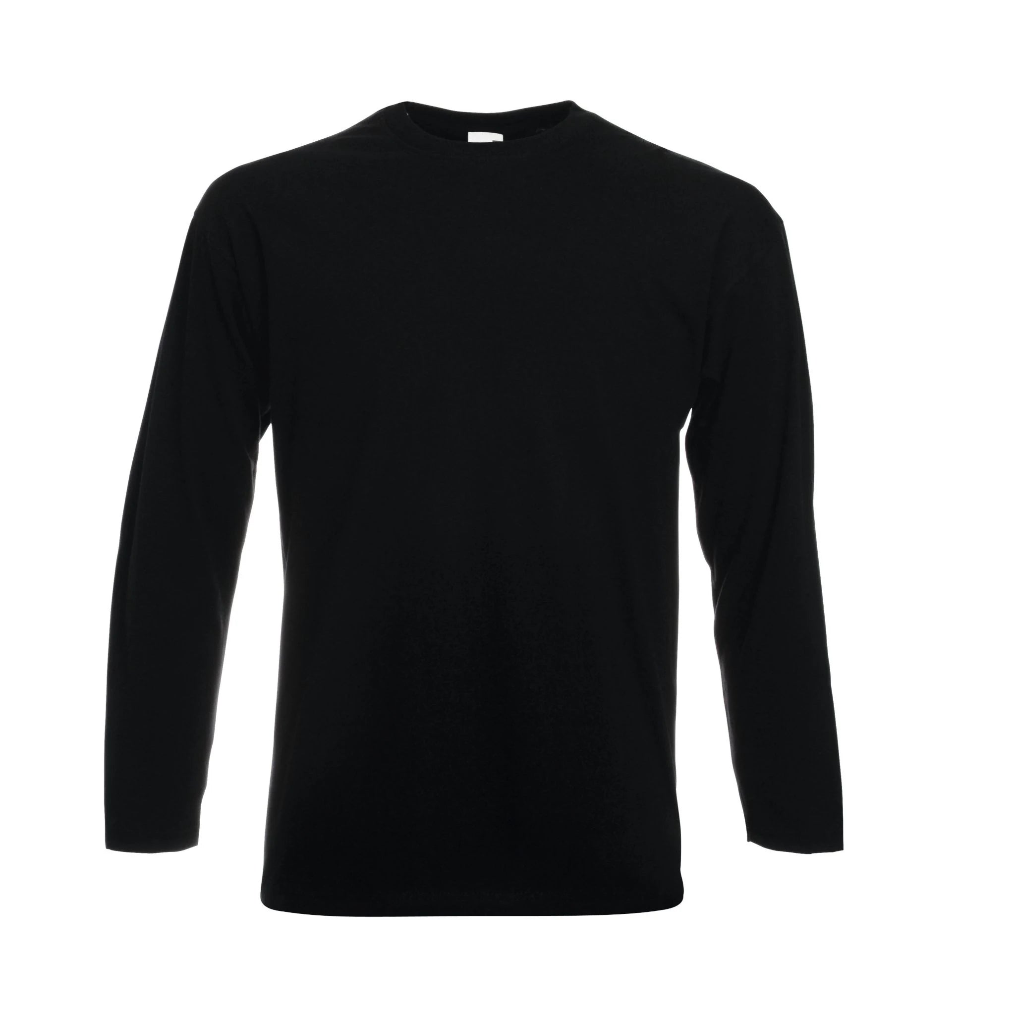 Qualifin Shop Fruit of the Loom Long sleeve T-Shirt Valueweight 160 Farbe schwarz