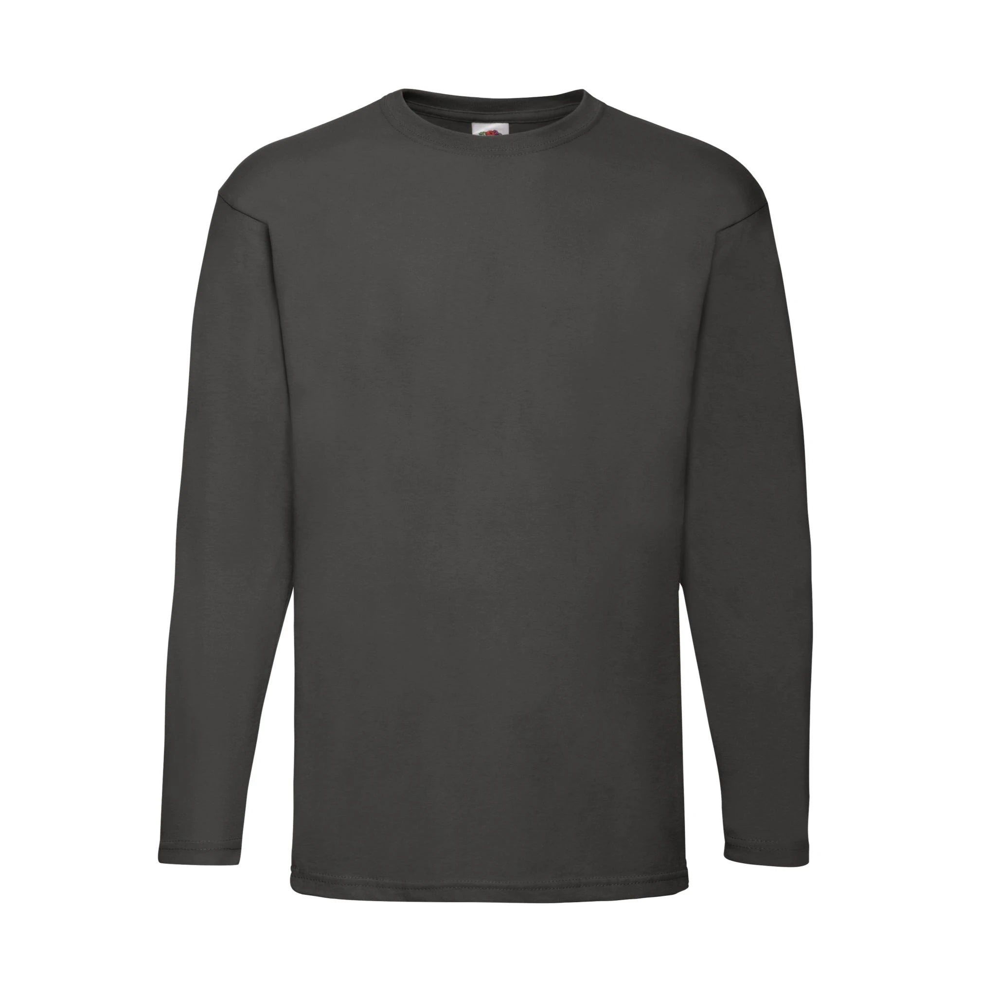 Qualifin Shop Fruit of the Loom Long sleeve T-Shirt Valueweight 160 Farbe light-graphit