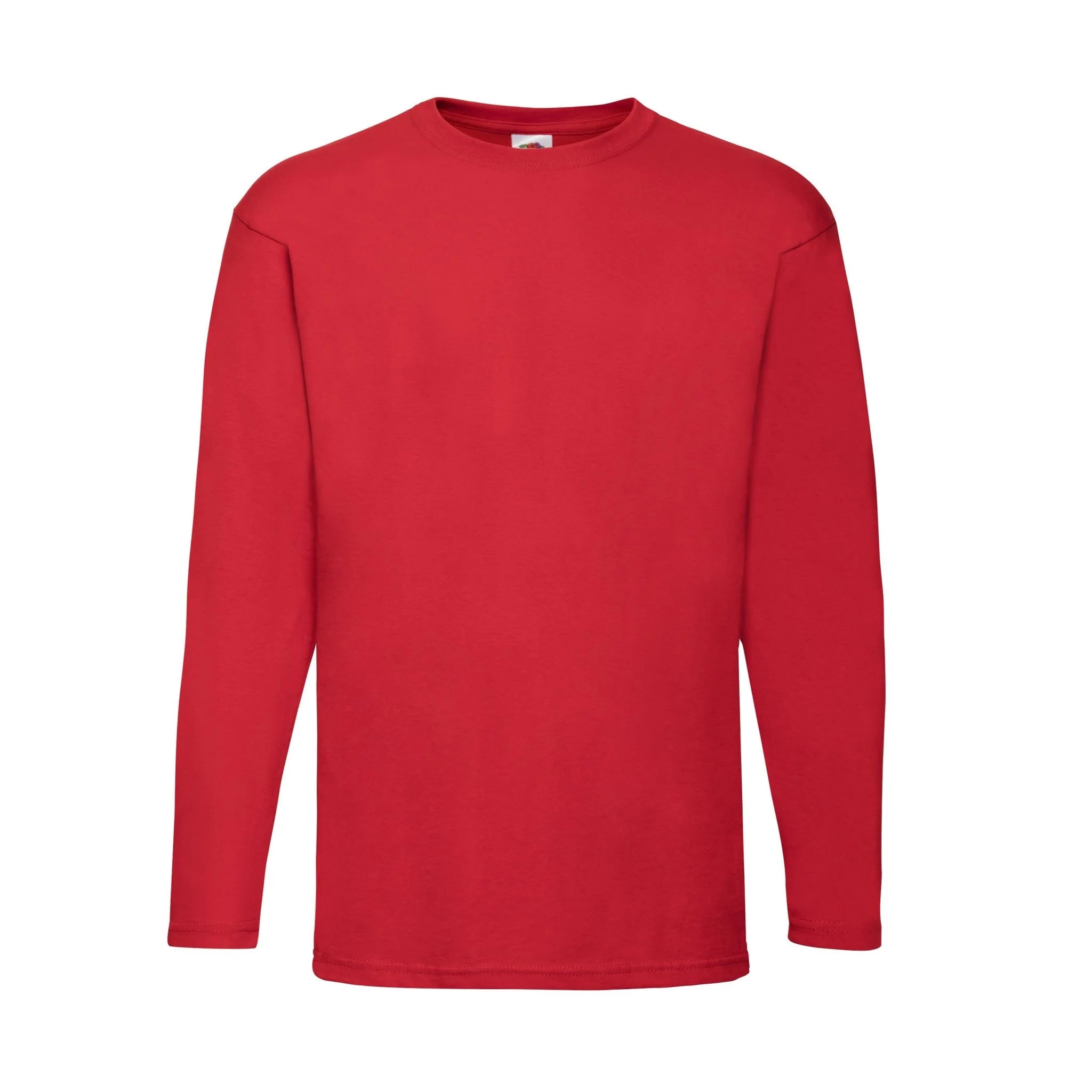 Qualifin Shop Fruit of the Loom Long sleeve T-Shirt Valueweight 160 Farbe rot