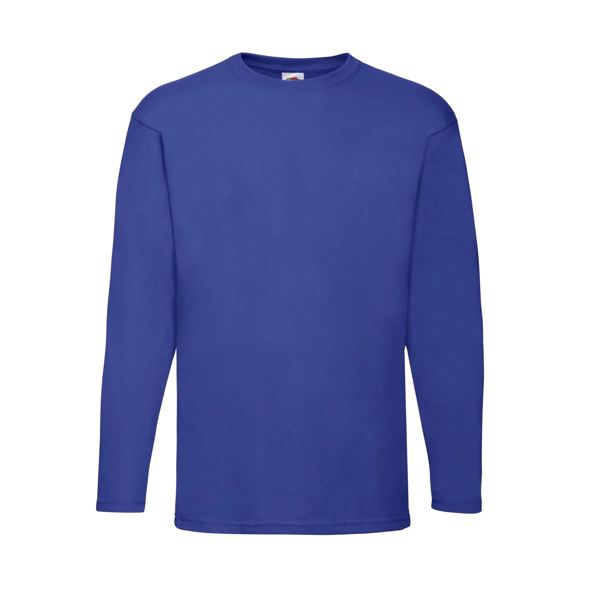 Qualifin Shop Fruit of the Loom Long sleeve T-Shirt Valueweight 160 Farbe royal-blue