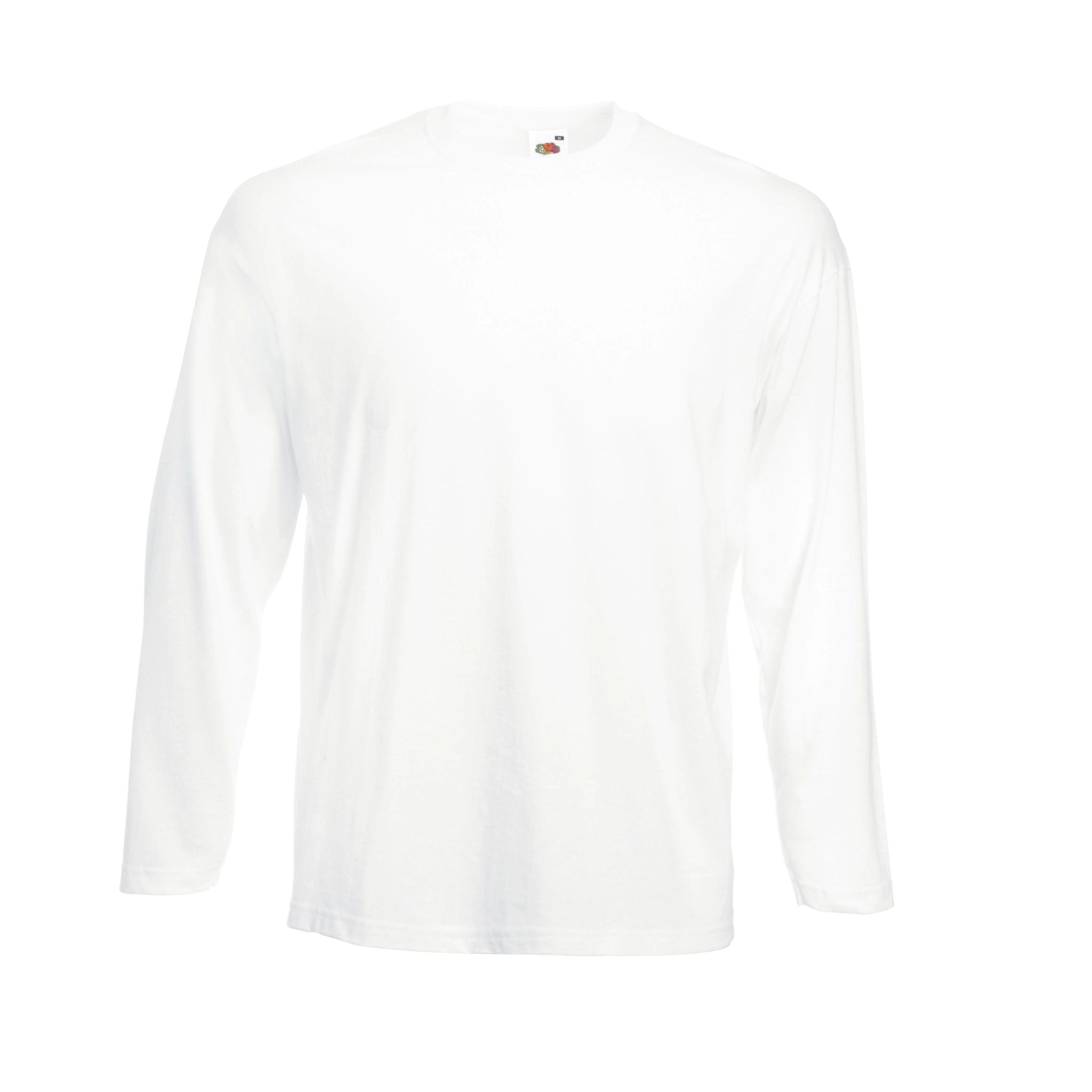Qualifin Shop Fruit of the Loom Long sleeve T-Shirt Valueweight 160 Farbe weiß