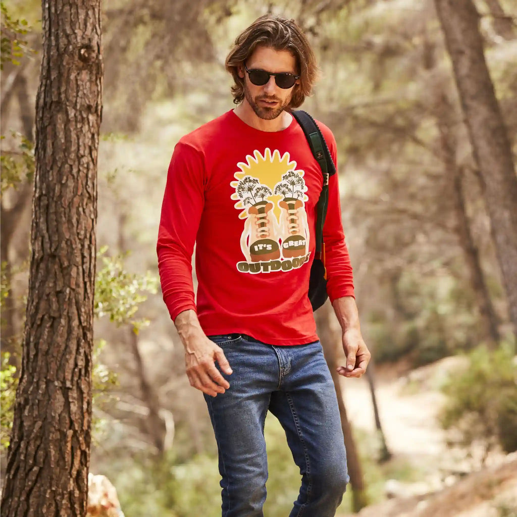 Qualifin Shop Fruit of the Loom Long sleeve T-Shirt Valueweight 160 Model