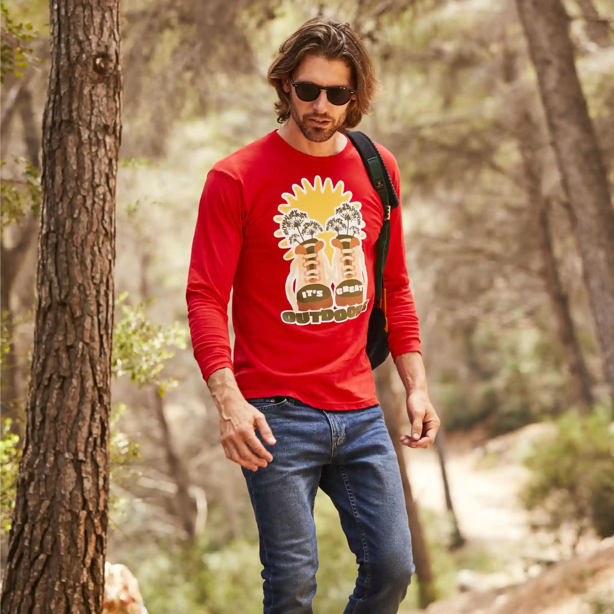 Qualifin Shop Fruit of the Loom Long sleeve T-Shirt Valueweight 160 Model