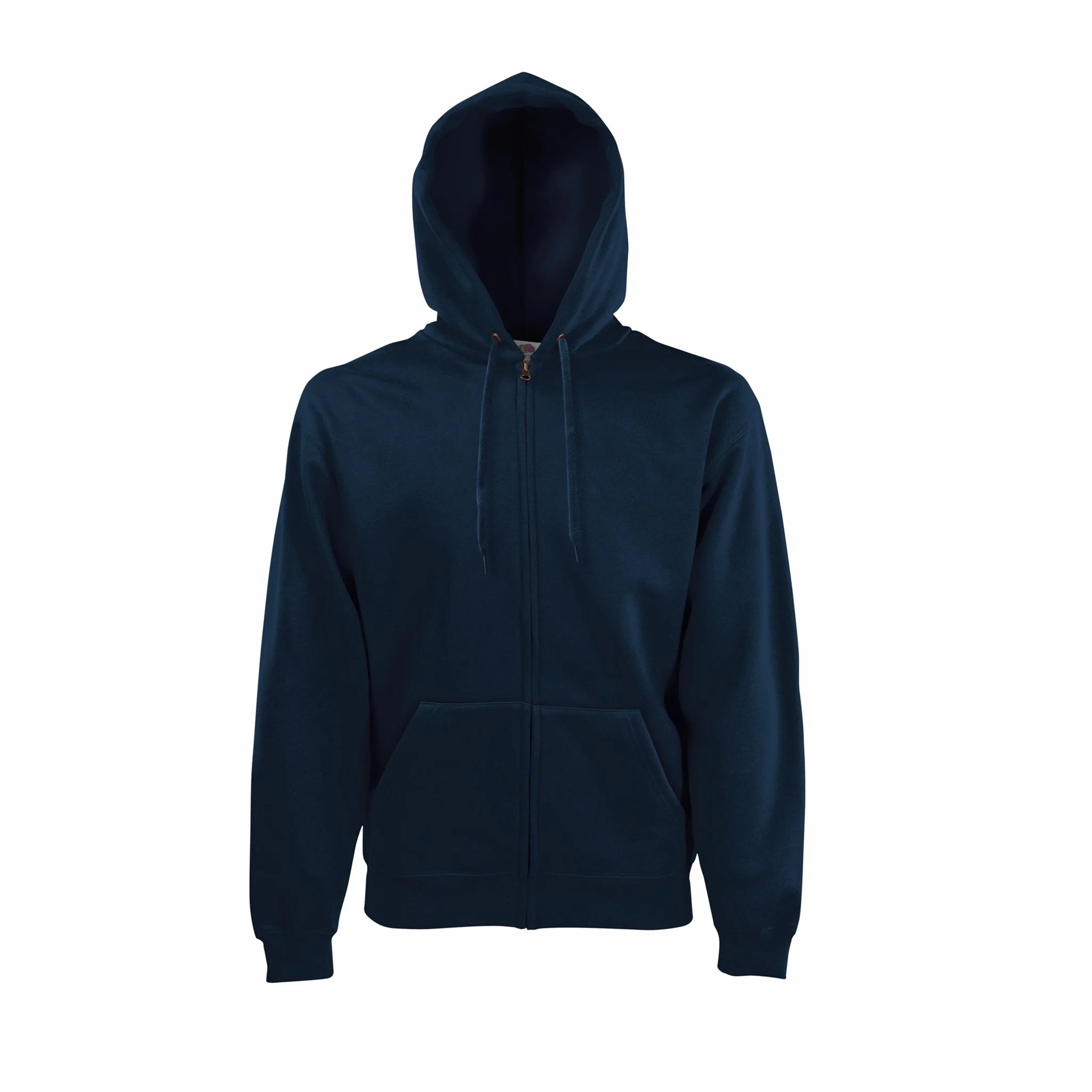 Qualifin Shop Fruit of the Loom Premium Hooded Sweat Jacket mit Reissverschluss Farbe deep navy
