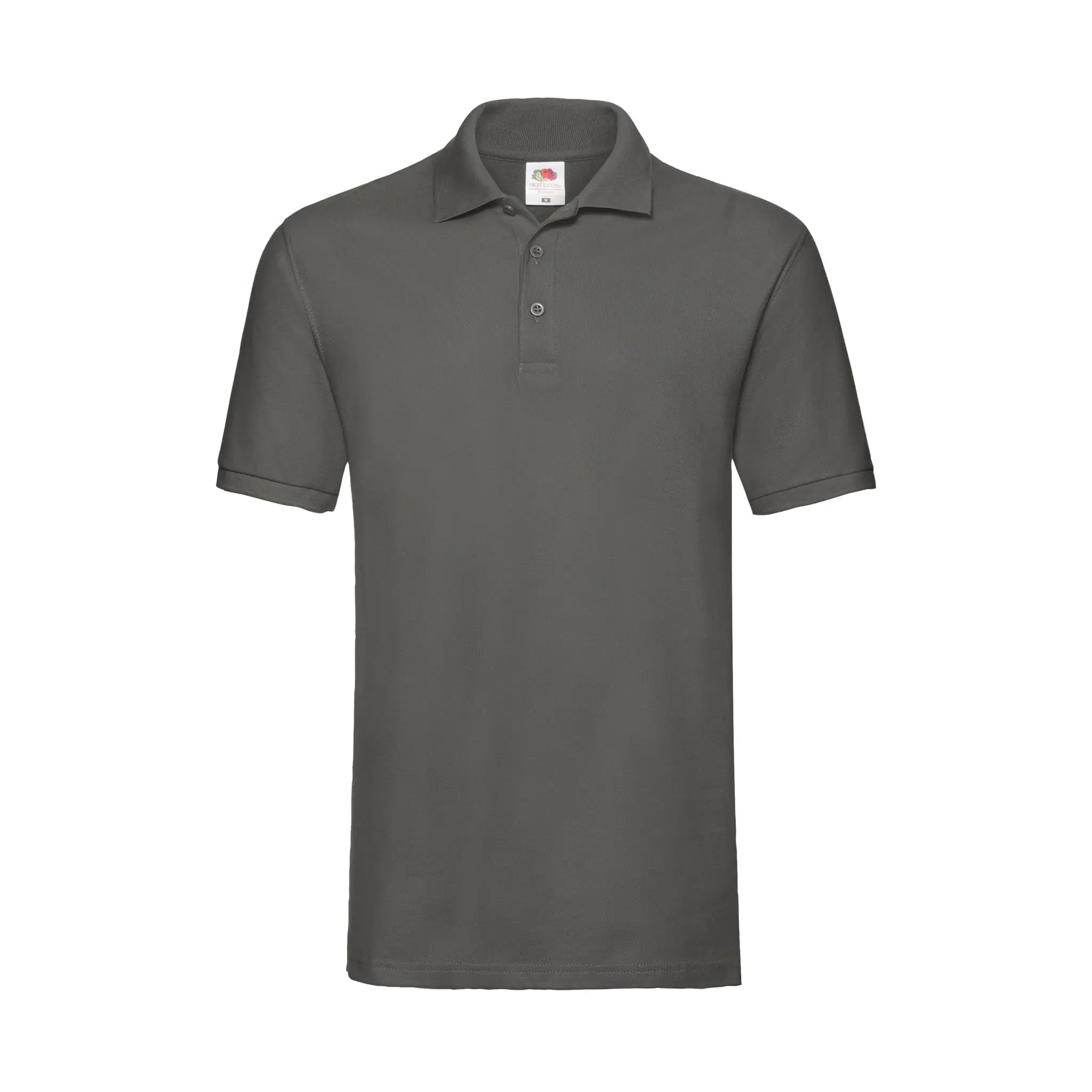 fruit of the loom Herren Poloshirt Qualifin Shop light graphit