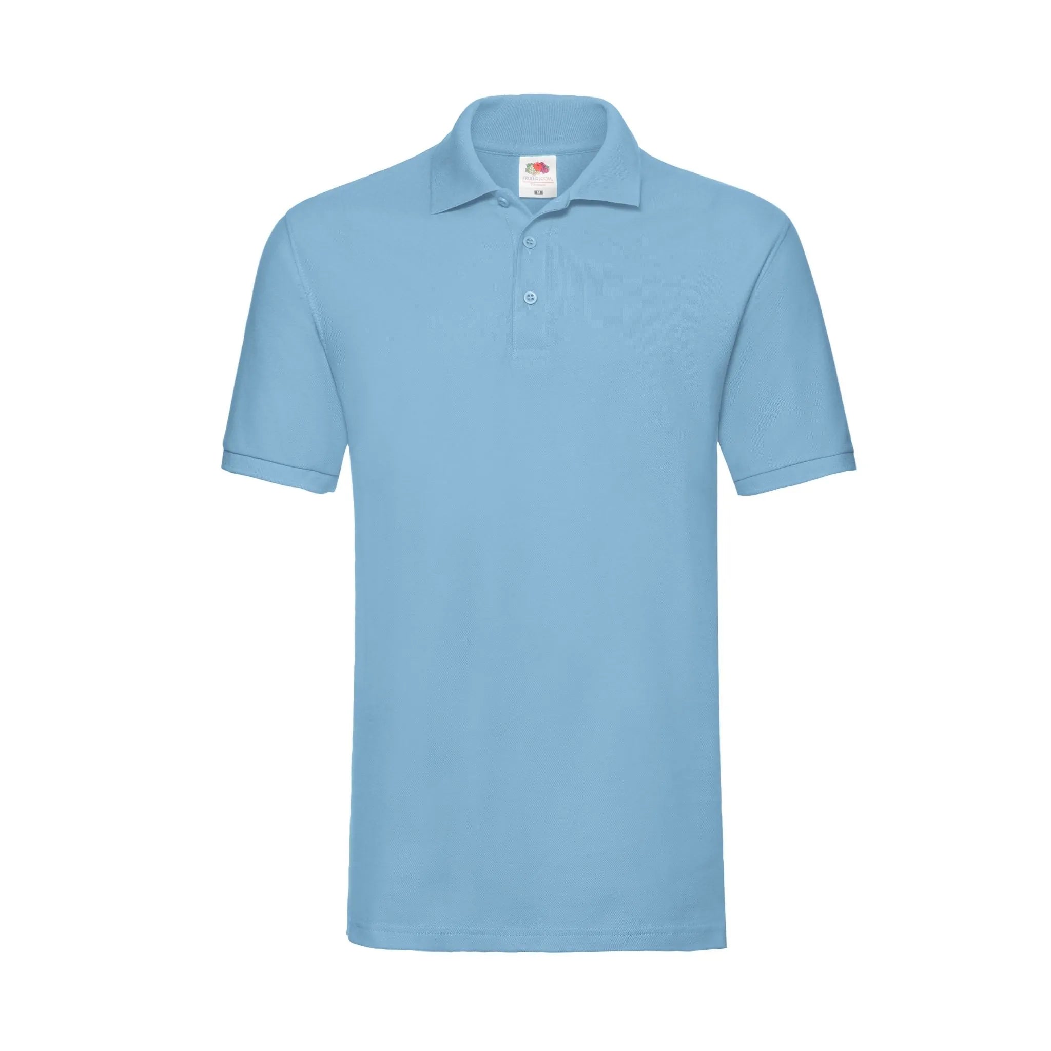 fruit of the loom Herren Poloshirt Qualifin Shop sky blue