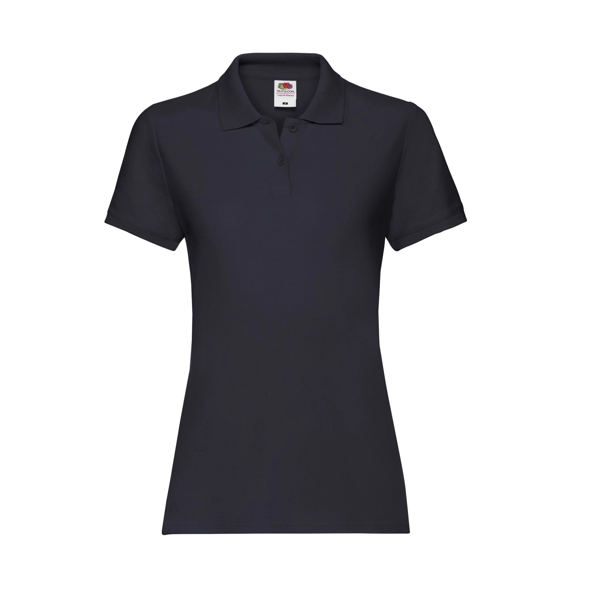 Qualifin Shop Fruit of the Loom Ladies Premium Poloshirt Farbe deep-navy