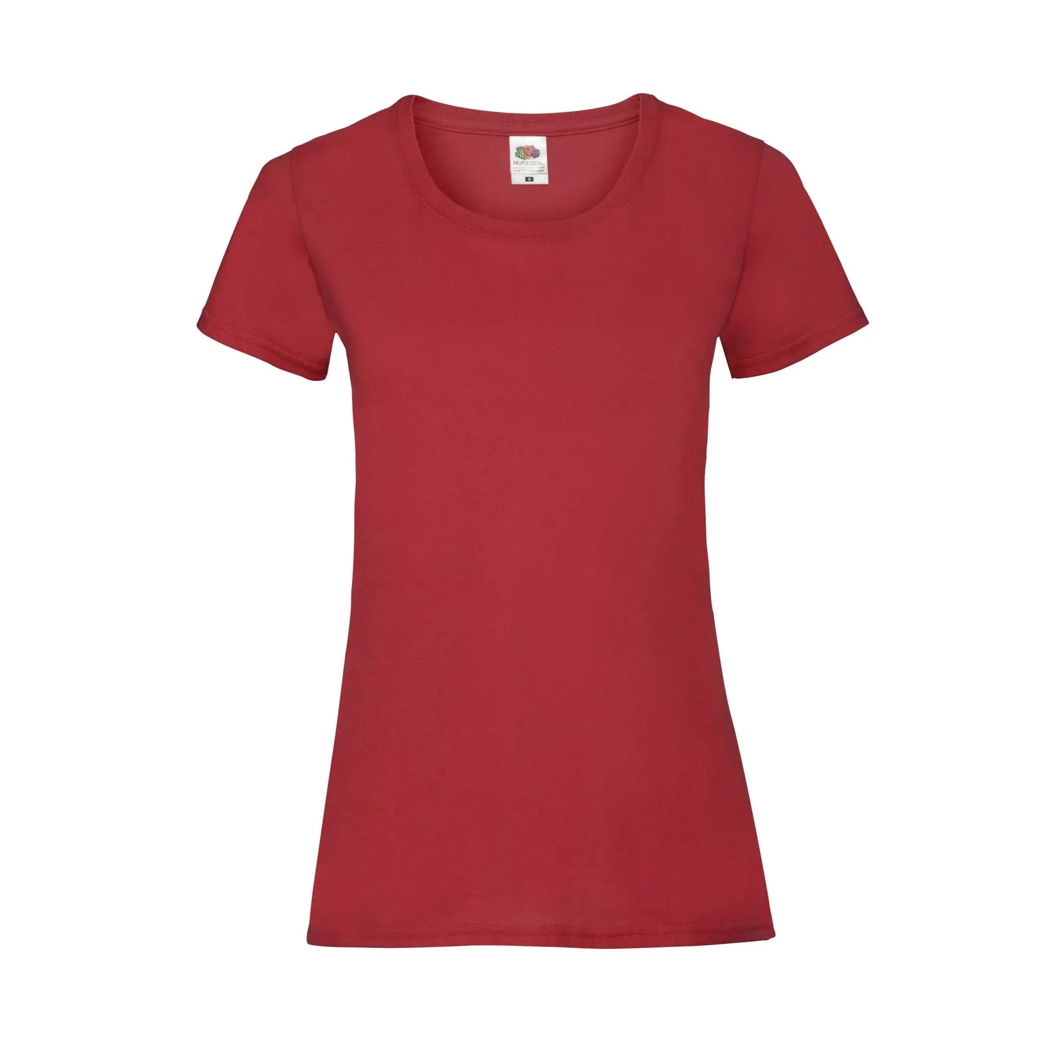 Fruit of the Loom Ladies Valueweight Rundhals T-Shirt Qualifin Shop red