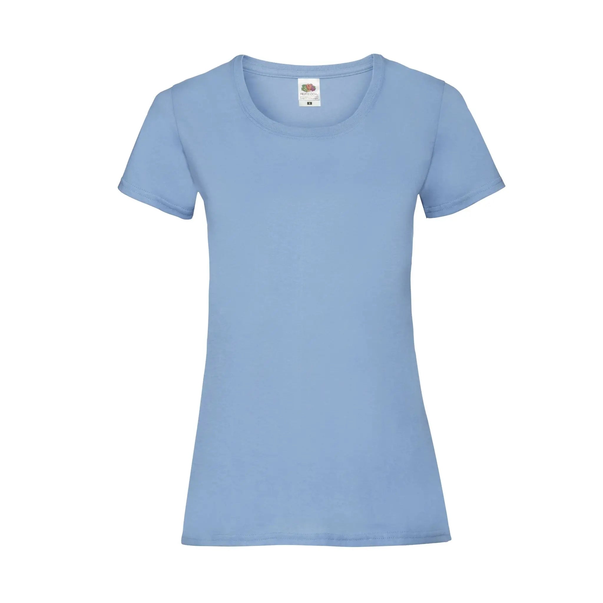 Fruit of the Loom Ladies Valueweight Rundhals T-Shirt Qualifin Shop skyblue