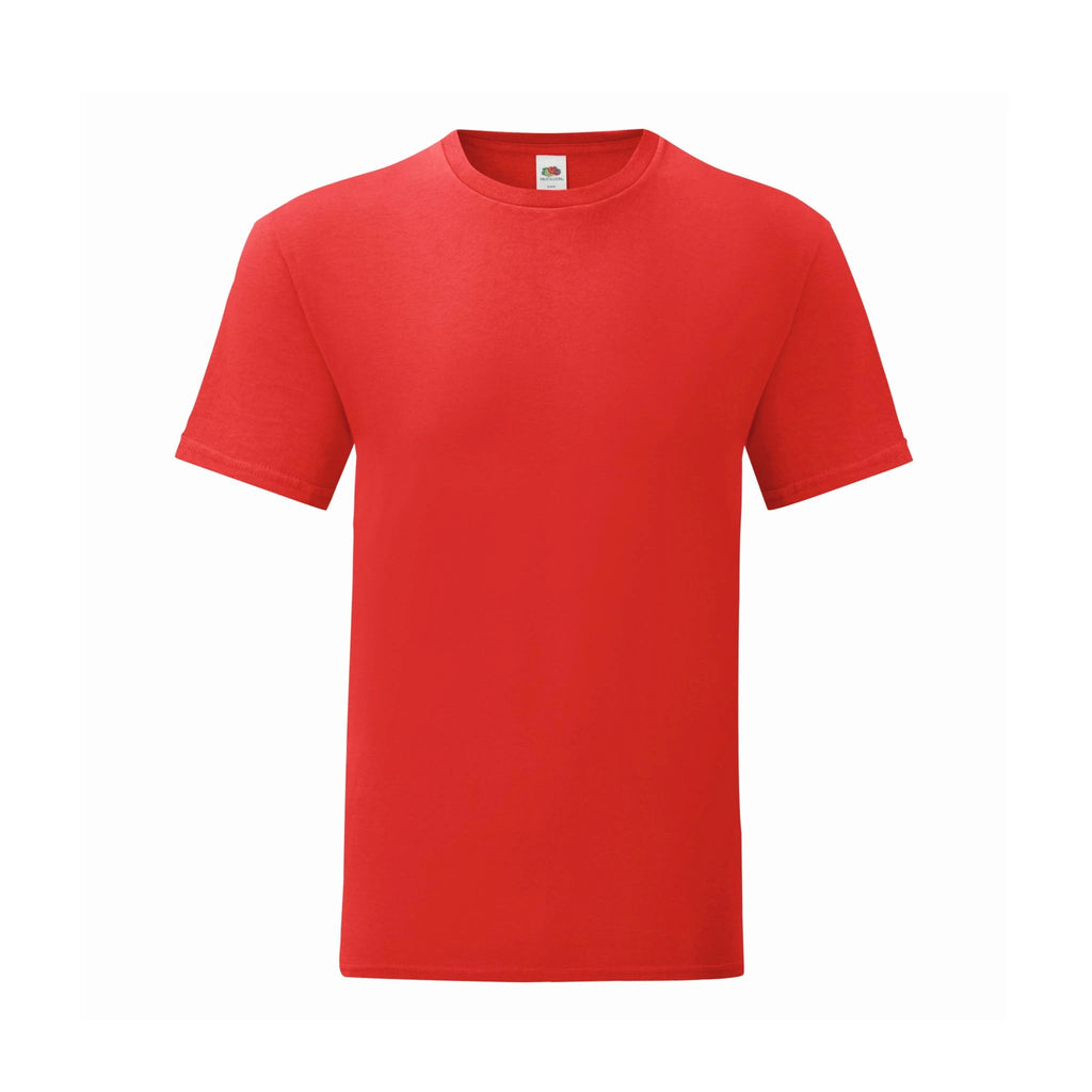 Fruit of the Loom Iconic 150 Herren T-Shirt in rot – Frontansicht