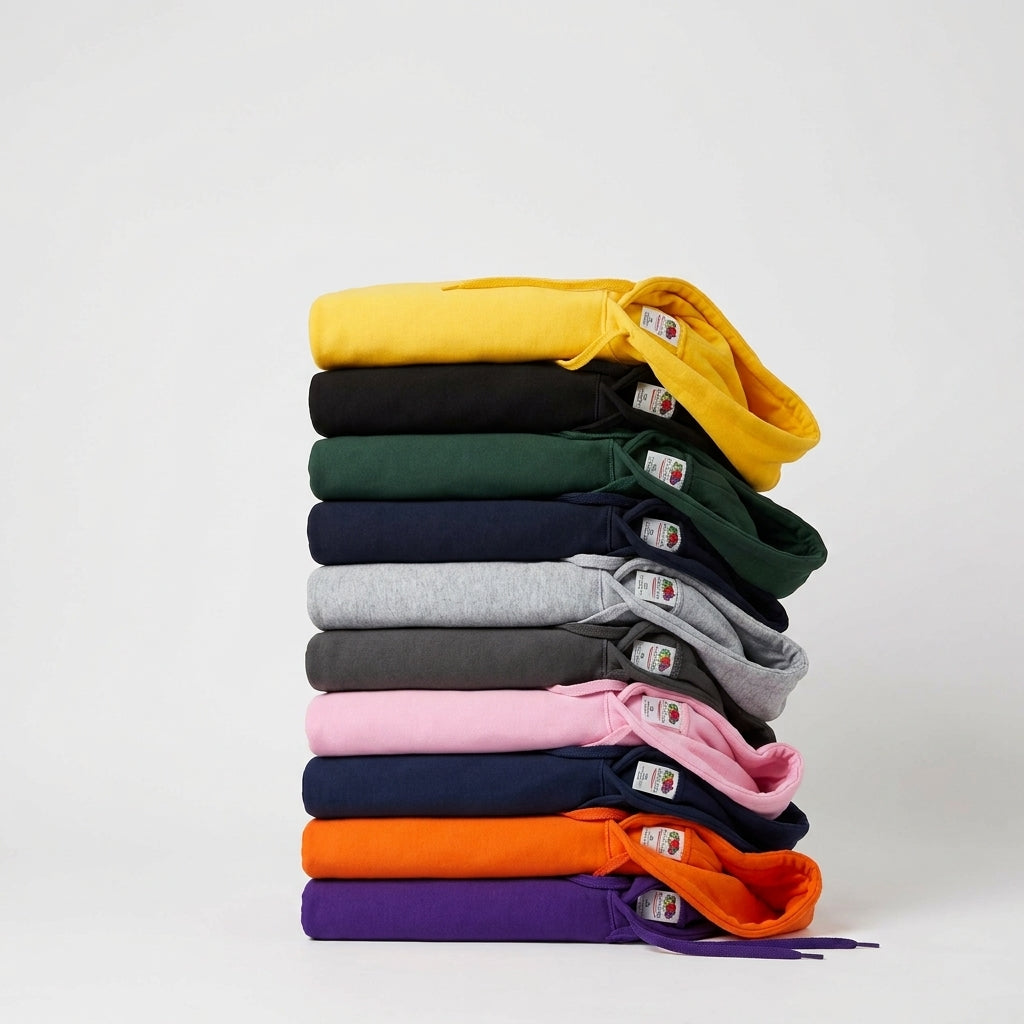 Fruit of the Loom Classic Hoodie – 10er Pack Farbmix in 10 Farben