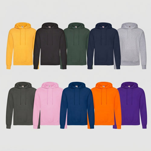 Fruit of the Loom Classic Hoodie – 10er Pack Farbmix in 10 Farben