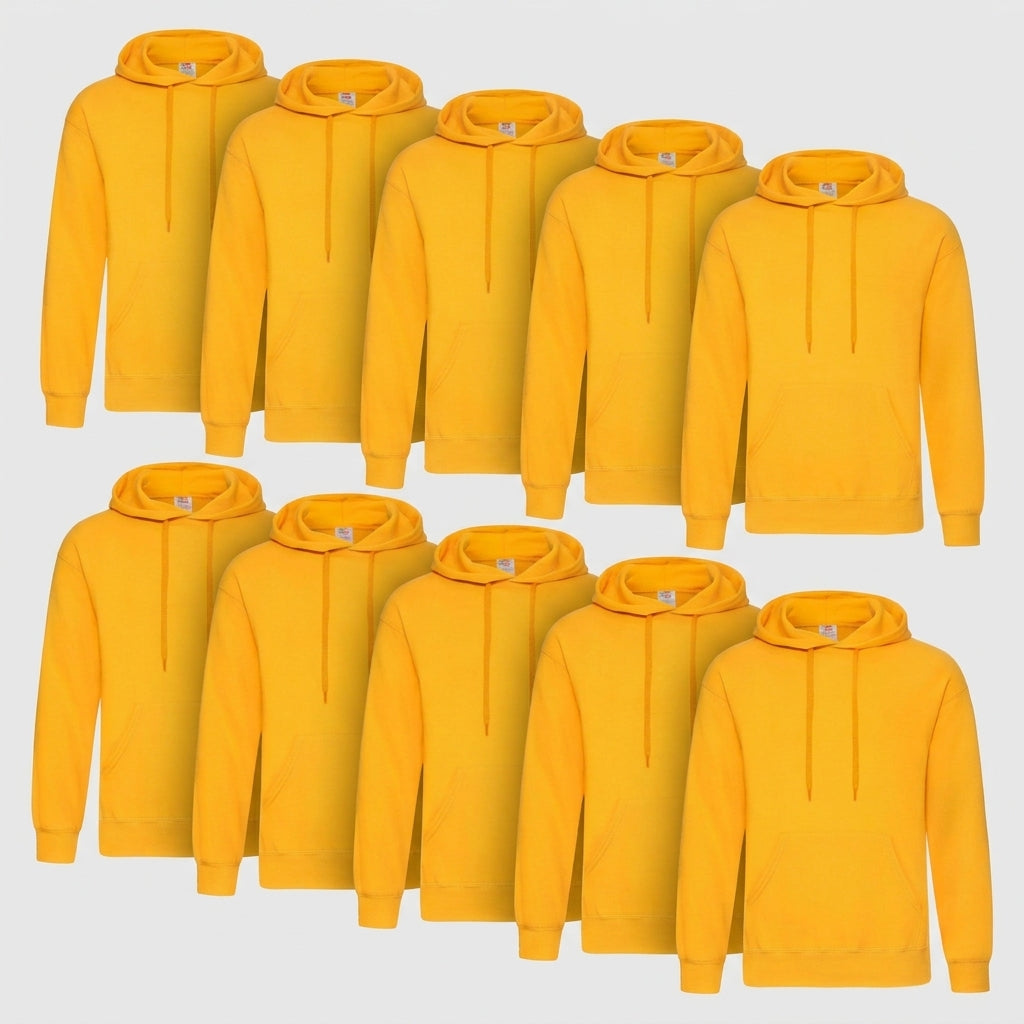 Fruit of the Loom Classic Hoodie – 10er Pack sonnengelb