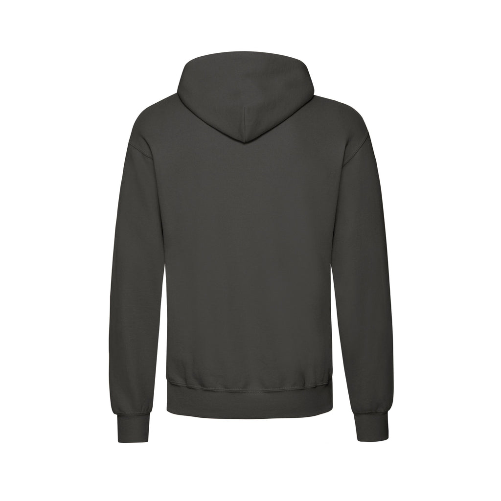 Fruit of the Loom Classic Hoodie in anthrazit – Produktansicht Rückseite