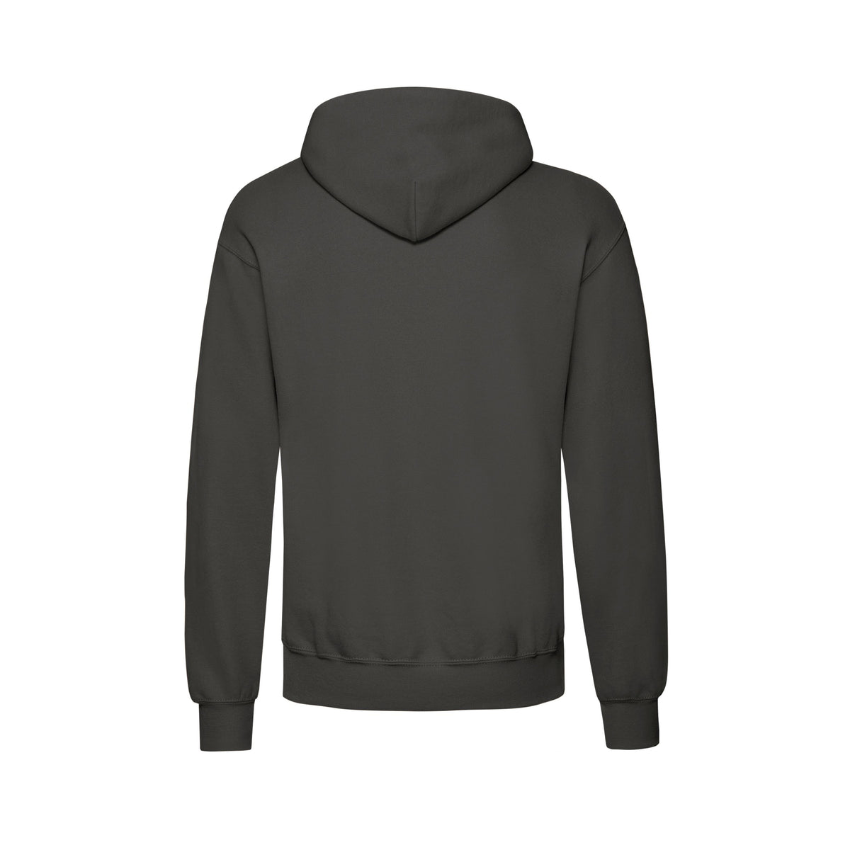 Fruit of the Loom Classic Hoodie in anthrazit – Produktansicht Rückseite