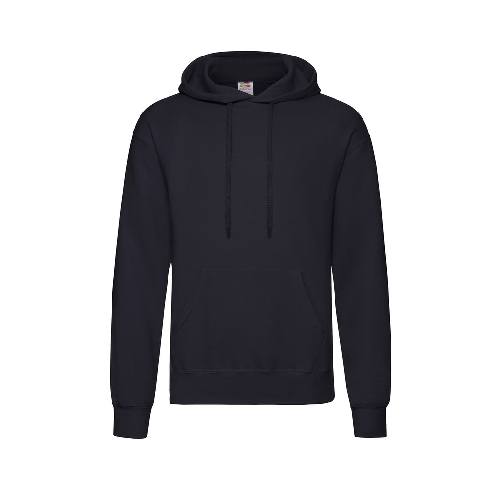 Fruit of the Loom Classic Hoodie in dunkelblau – Produktansicht Front