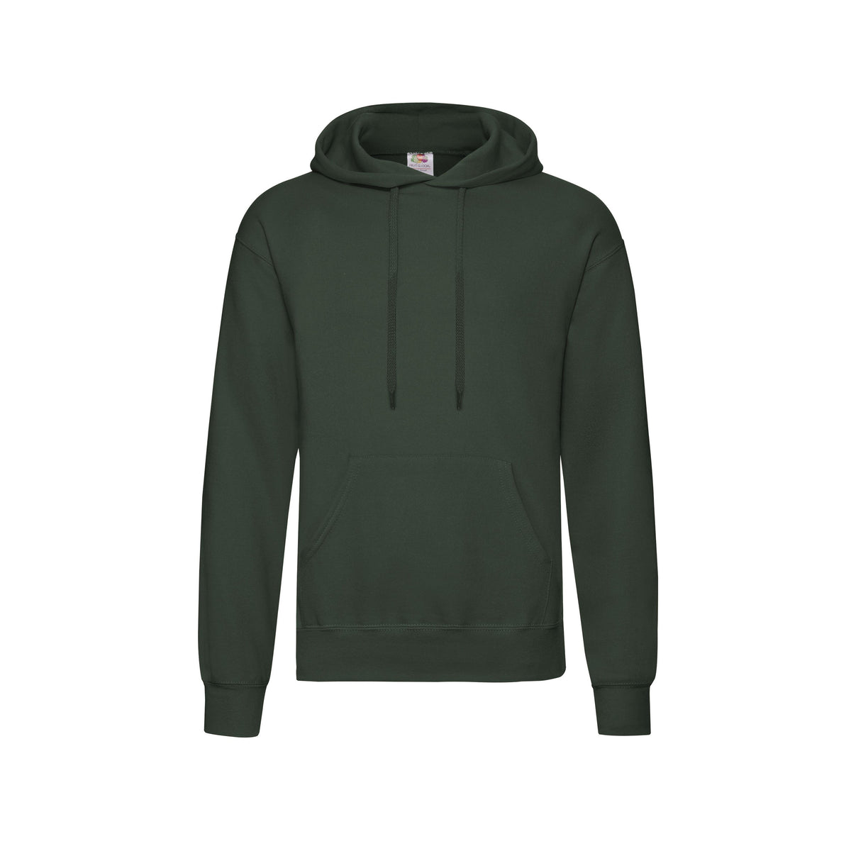 Fruit of the Loom Classic Hoodie in flaschengrün – Produktansicht Front