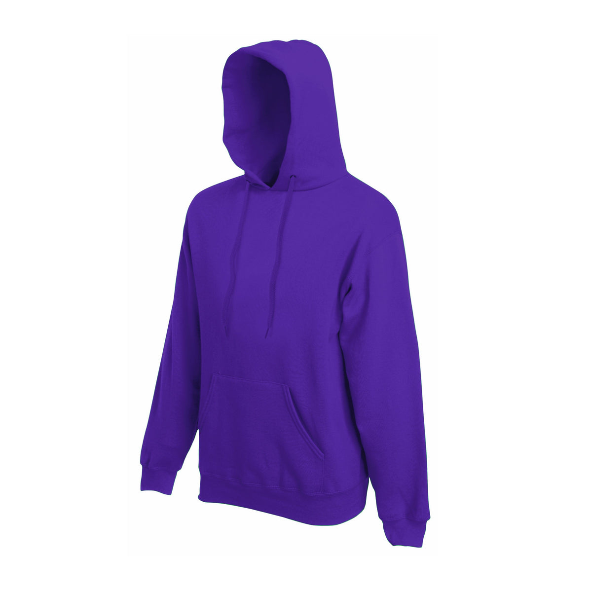 Fruit of the Loom Classic Hoodie in Lila – Produktansicht Schräg