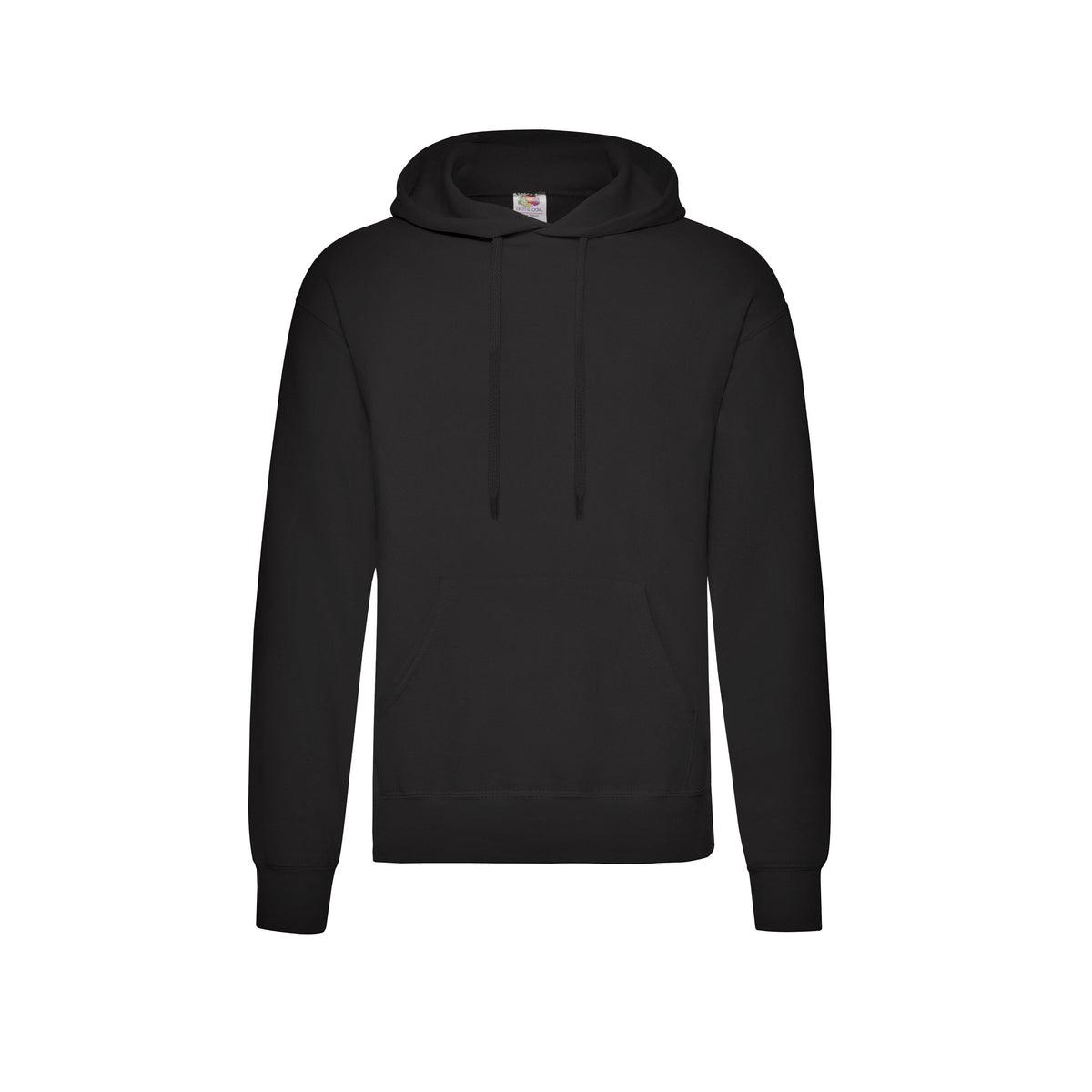 Fruit of the Loom Classic Hoodie in Schwarz – Produktansicht Front