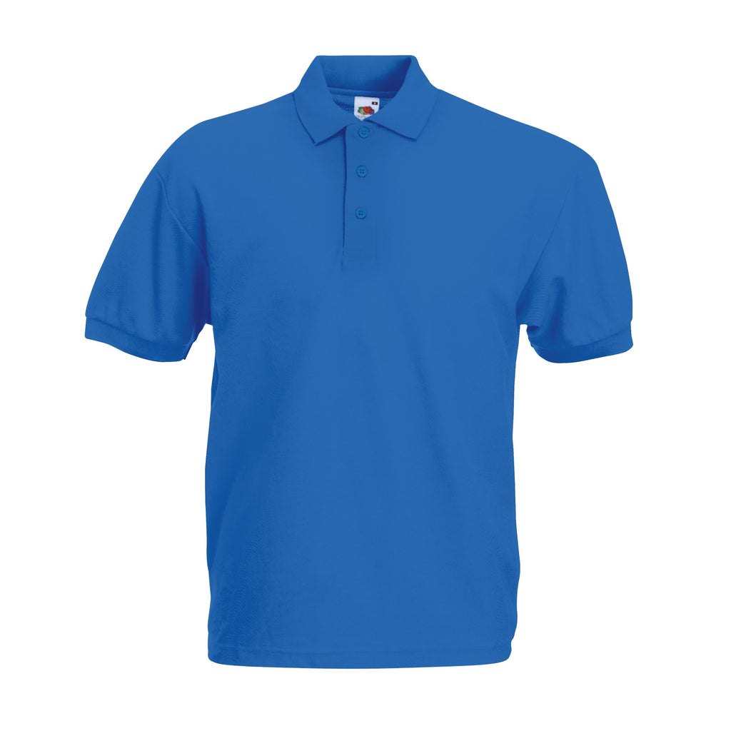 Fruit of the Loom 65/35 Herren Polo Shirt in royal blue – Frontansicht