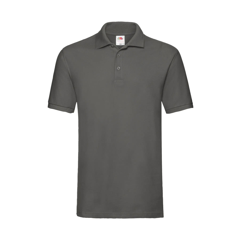 Fruit of the Loom Herren Poloshirt in light graphit – Frontansicht