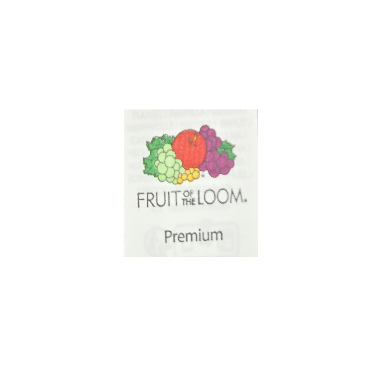 Fruit of the Loom Herren Poloshirt Nackenlabel und Markenlogo – Detailansicht