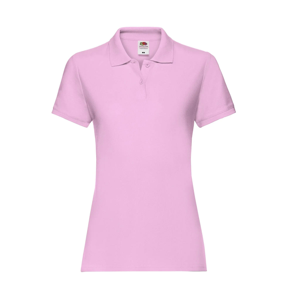 Fruit of the Loom Ladies Premium Damen Polohemd in light pink– Frontansicht